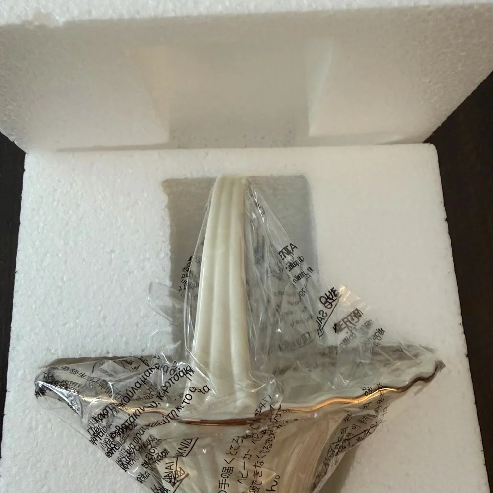 Lenox “Fluted Hearts” Basket / Pierced Heart Bowl Dish 24K Gold Trim